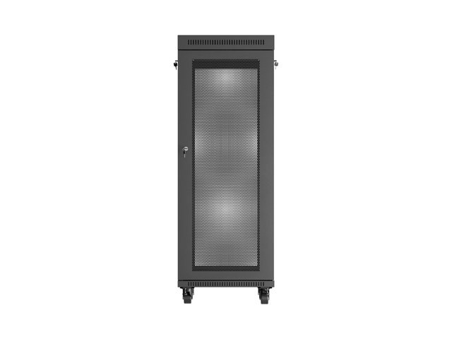 19" Rack omarica 32U, 600x600 mm, perforirana vrata LCD, črna 6