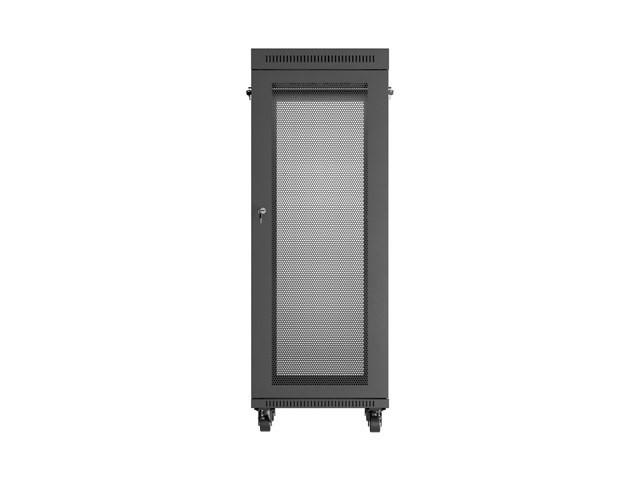 19" Rack omarica 32U, 600x800 mm, perforirana vrata LCD, črna 6