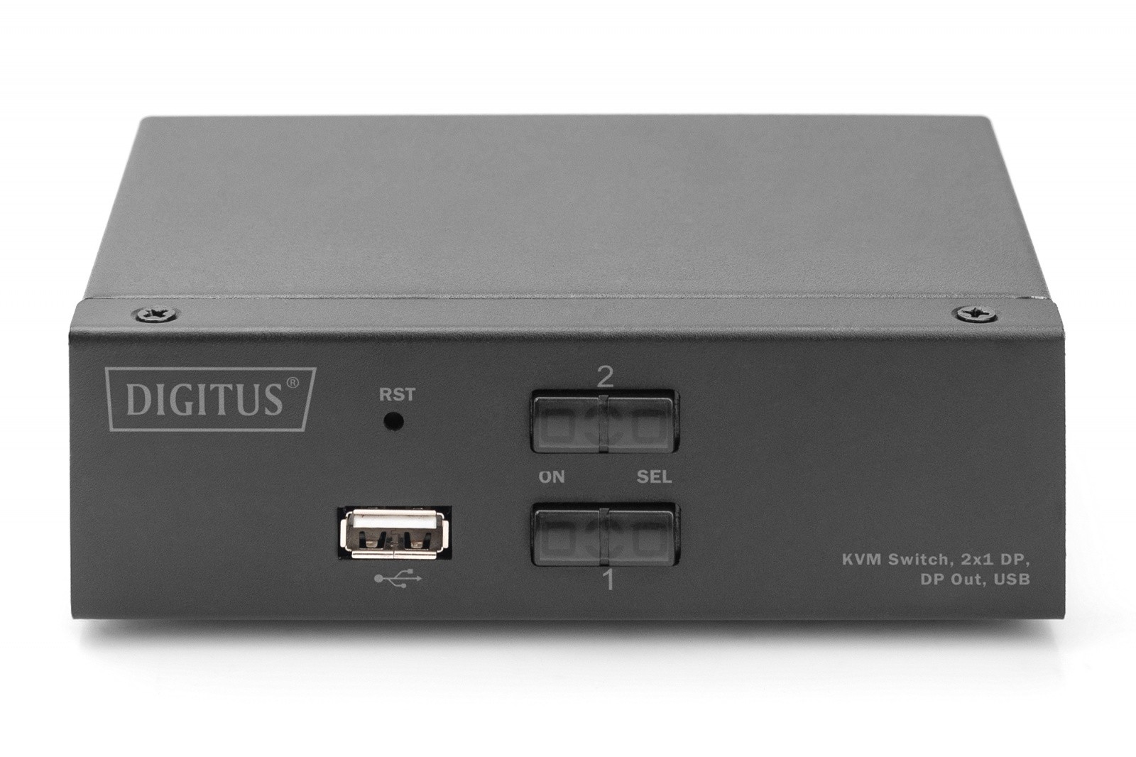 Preklopnik Digitus KVM, 2-portni, 4K 60Hz, USB/Audio 2