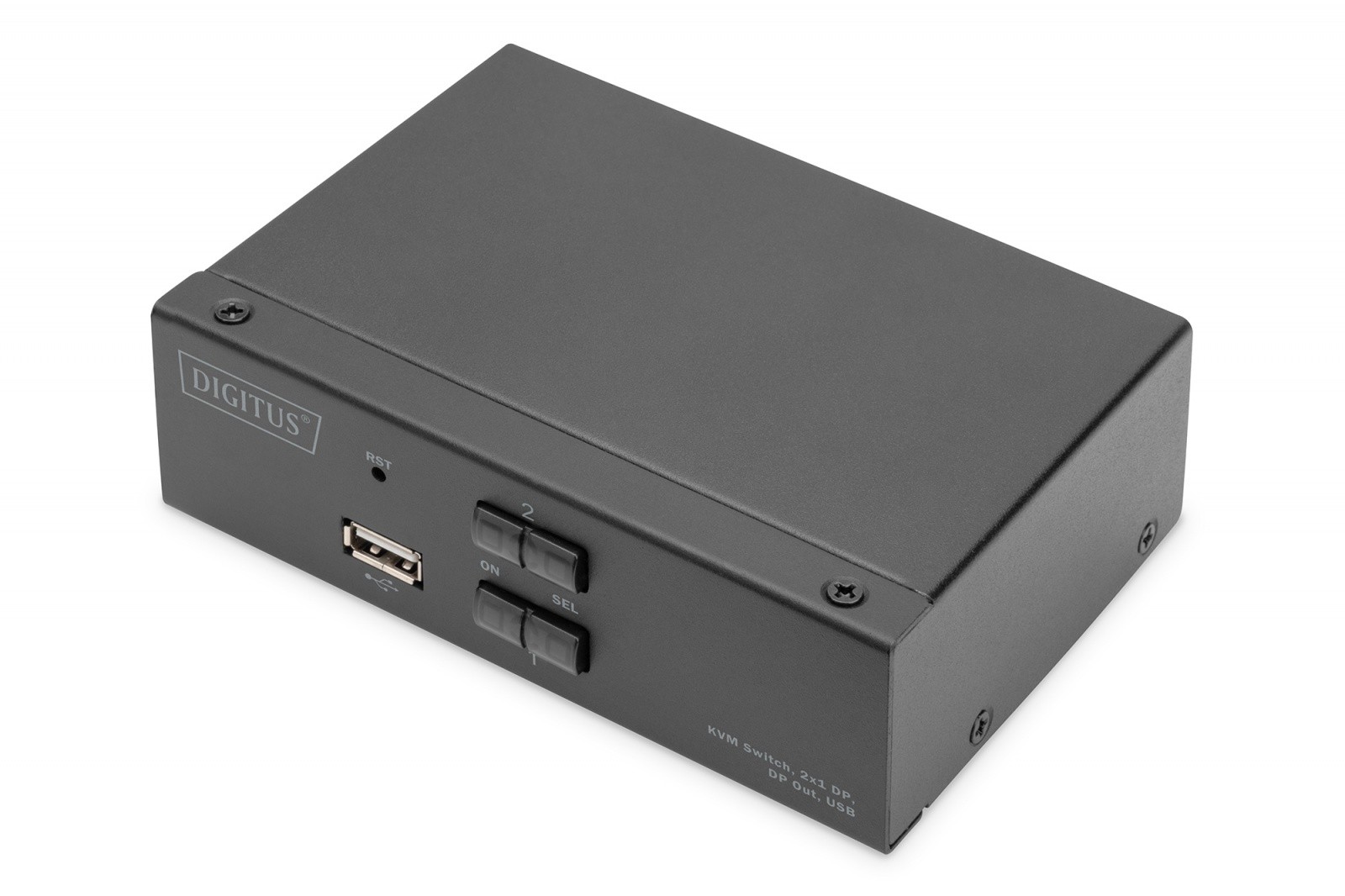 Preklopnik Digitus KVM, 2-portni, 4K 60Hz, USB/Audio