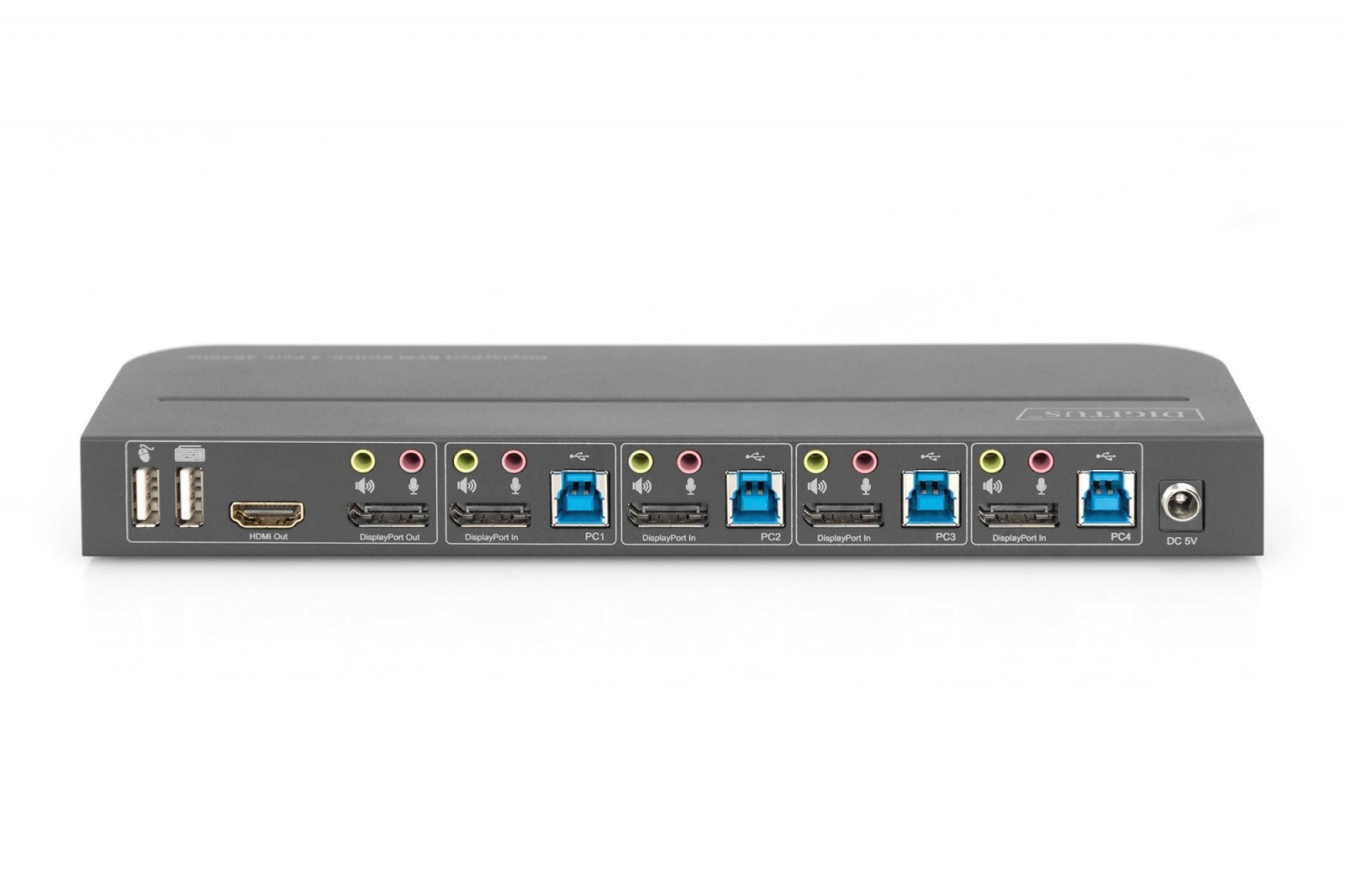 KVM stikalo 4-portno, 4K/60Hz, 4x DP IN, 1x HDMI OUT 4