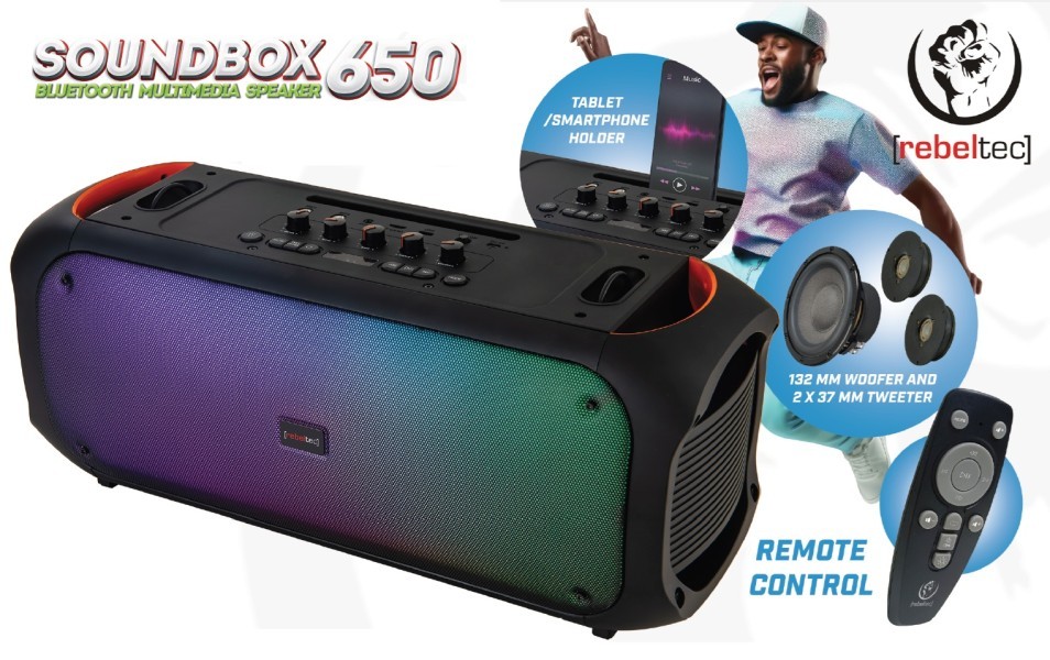 Bluetooth zvočnik SoundBox 650 z FM/USB