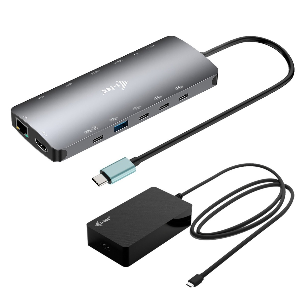 Dockska postaja USB-C Metal Nano + polnilnik 140W
