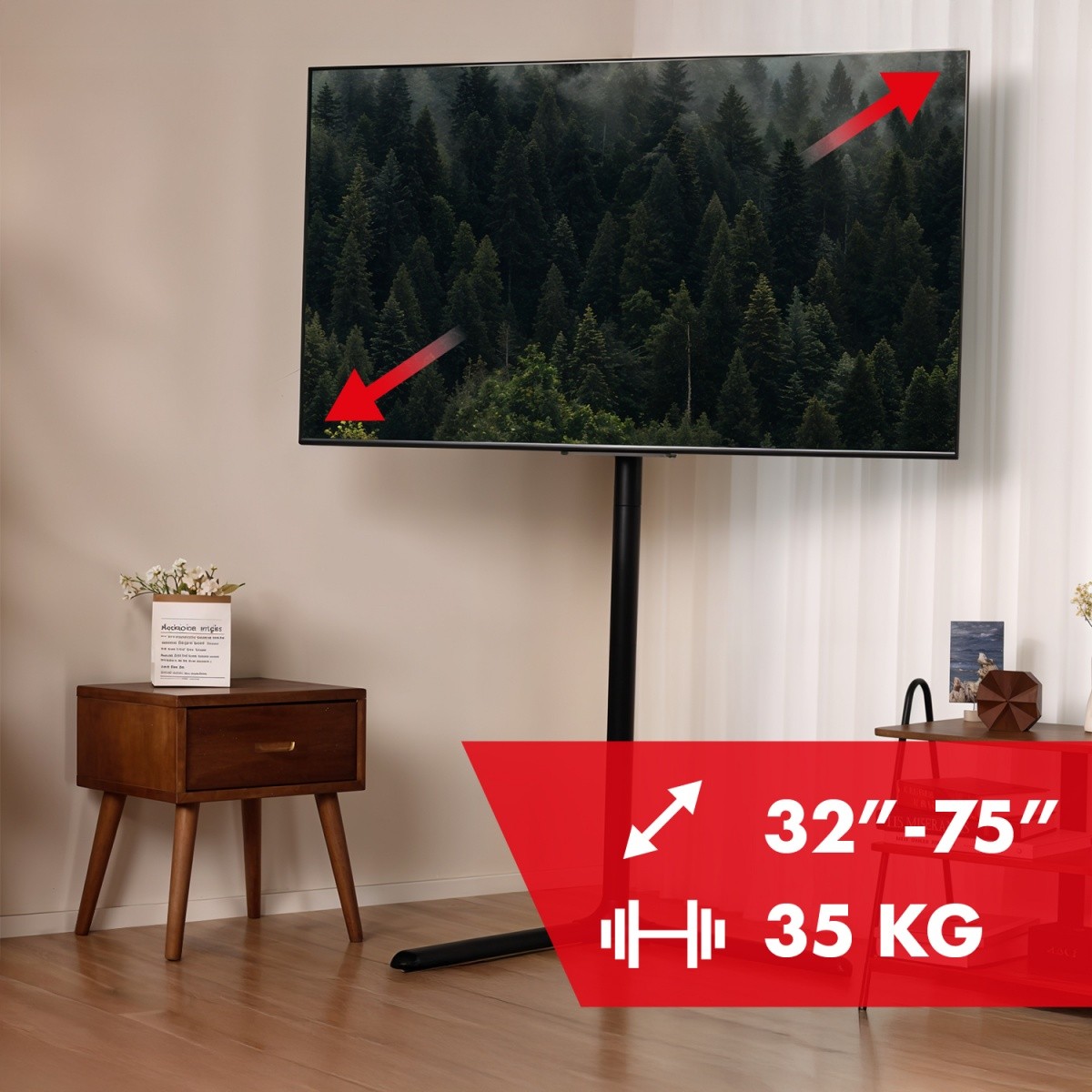 Samostoječe stojalo za TV 32-70" do 40 kg, VESA 400x400 3