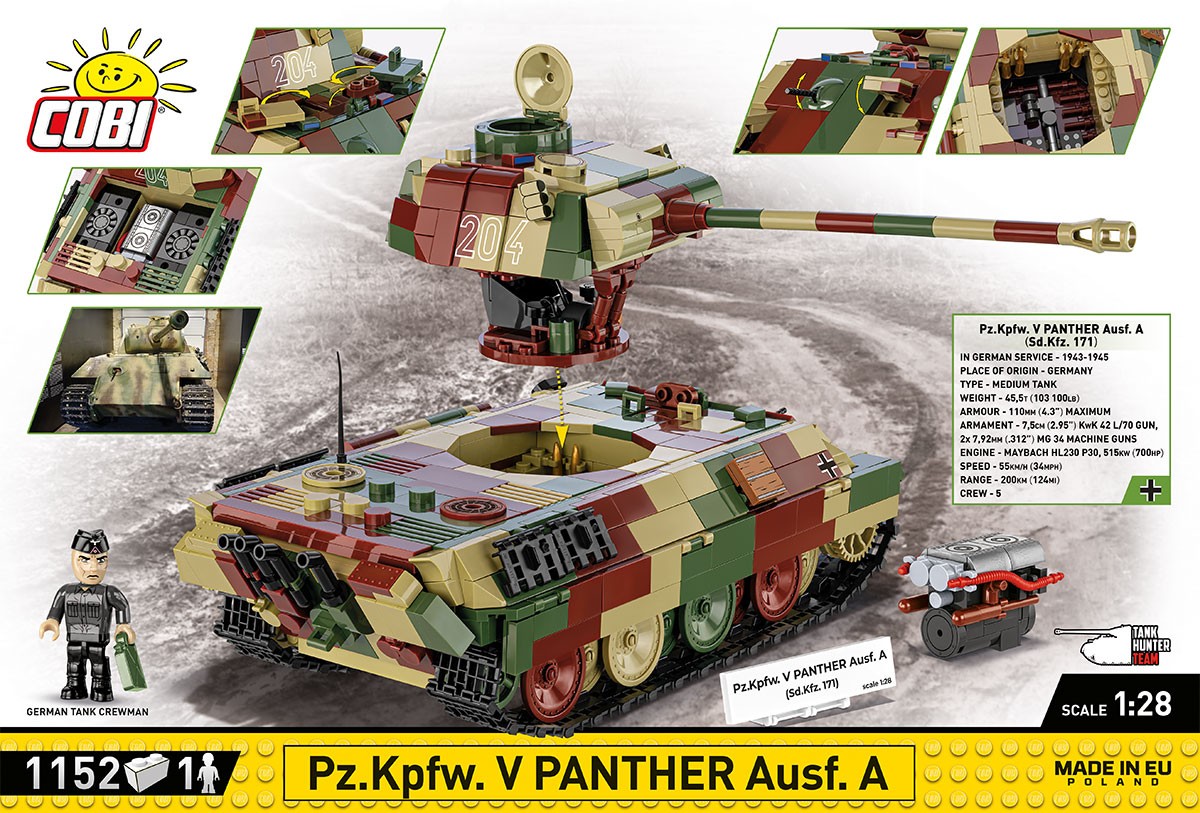 Gradbeni bloki Pz.Kpfw.V Panther Ausf.A, 1152 kosov 2