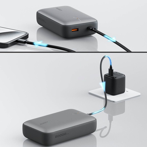 PB-Y57 Mini Power bank, 20000mAh, 22.5W, LED 4