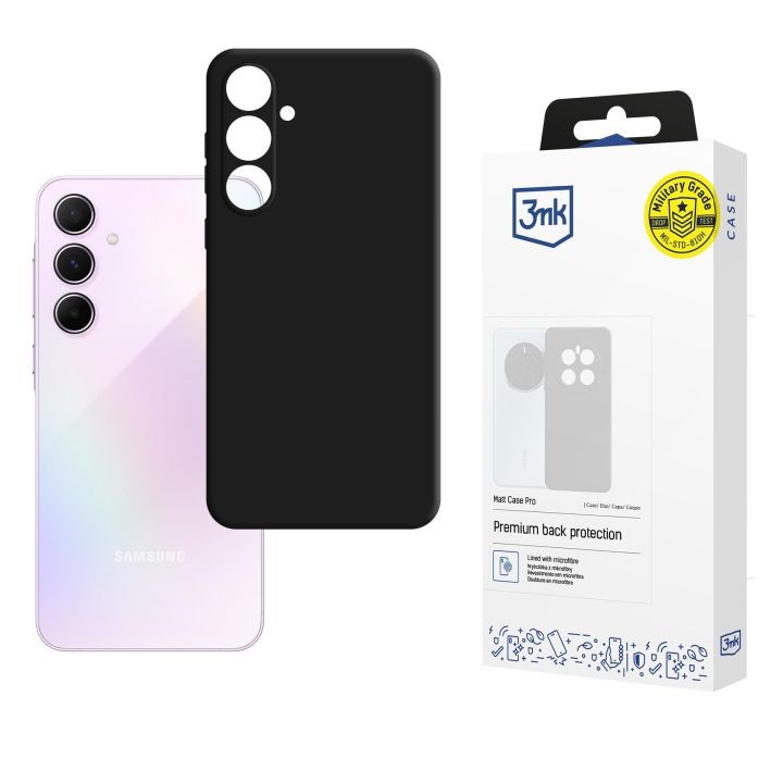 Etui 3MK Matt Case za Samsung Galaxy A36 5G A366 / A56 5G A566, črn