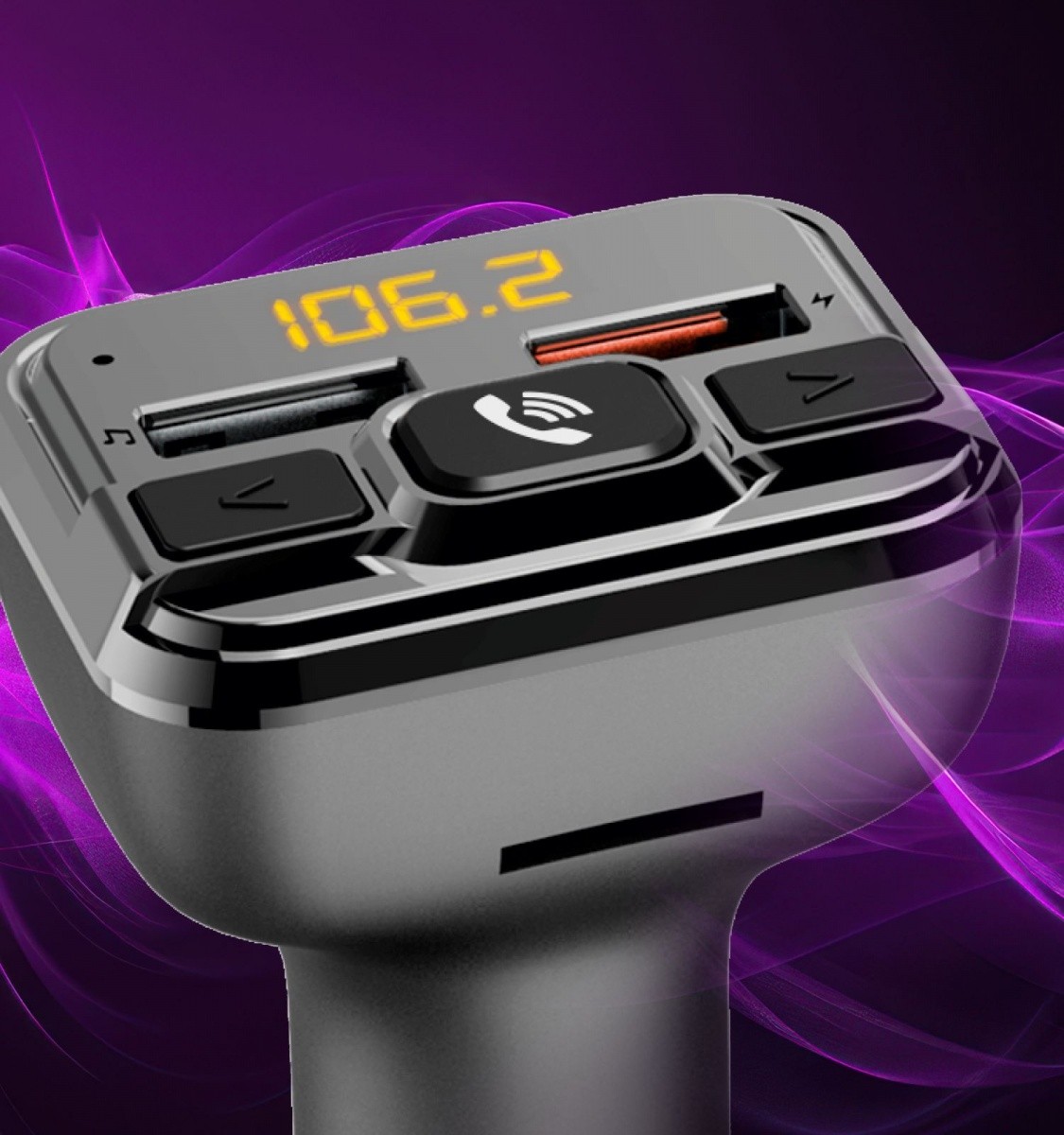 FM oddajnik z Bluetooth in polnilec 18W 3