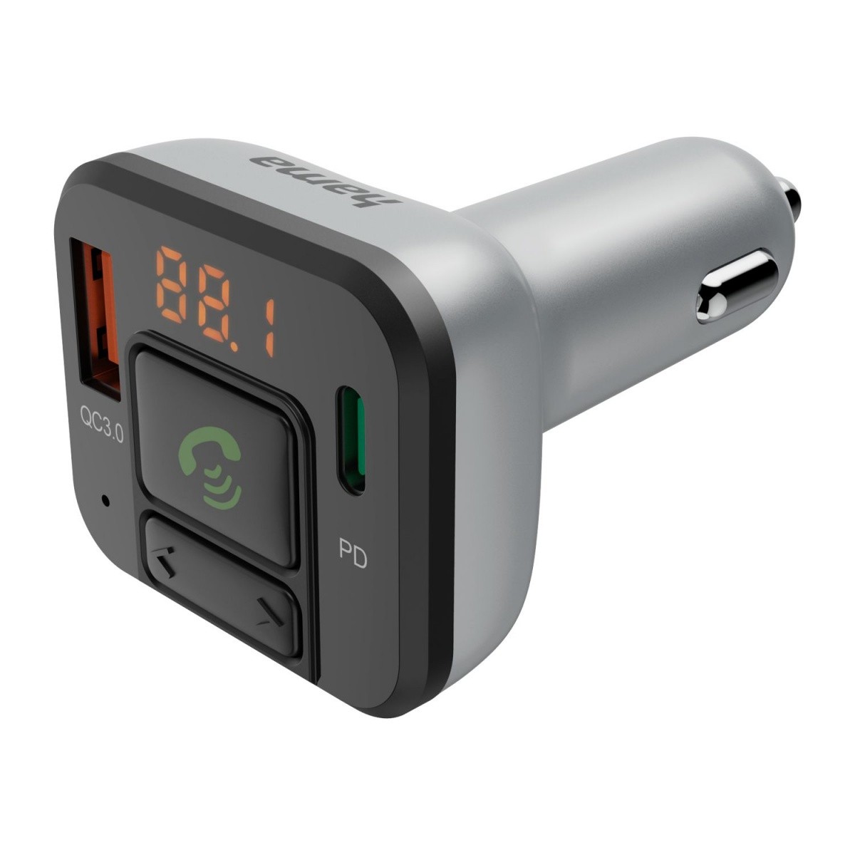Hama FM oddajnik z Bluetooth in 20W polnilcem, USB-C PD