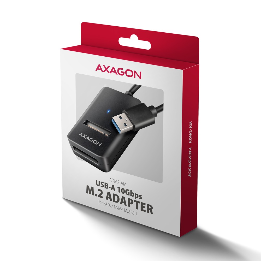 M.2 NVMe/SATA SSD Adapter USB 3.2 Gen 2, 10Gbps 8