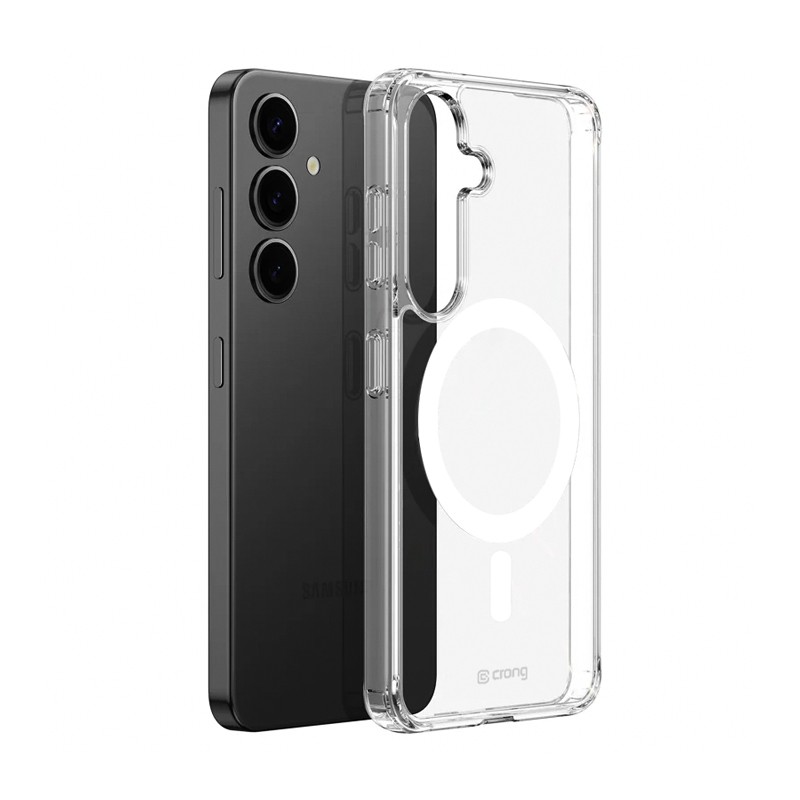 Ovitek Crystal Shield Magnetic za Samsung Galaxy S25+ MagSafe, prozoren
