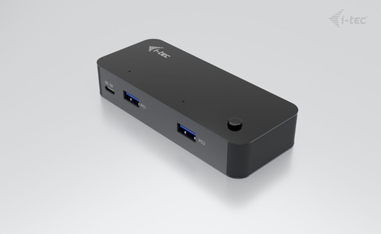 i-tec univerzalni KVM HUB, 2x USB-C + 2x USB-A 3.0 8