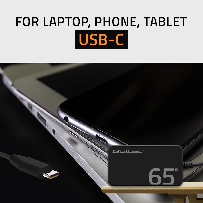 Zidni polnilnik 65W GaN Super Fast SLIM | PD | USB-C 3.1 | za laptop, MacBook, pametni telefon + kabel 7