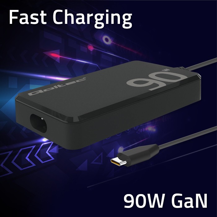 Zidni polnilnik 90W GaN Fast SLIM | PD | USB-C 3.1 | za laptop, MacBook, pametni telefon + kabel 7