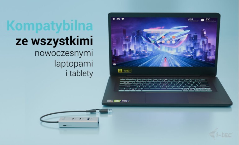 Univerzalni kovinski polnilni HUB 2xUSB-C/2xUSB-A PD 85W 5