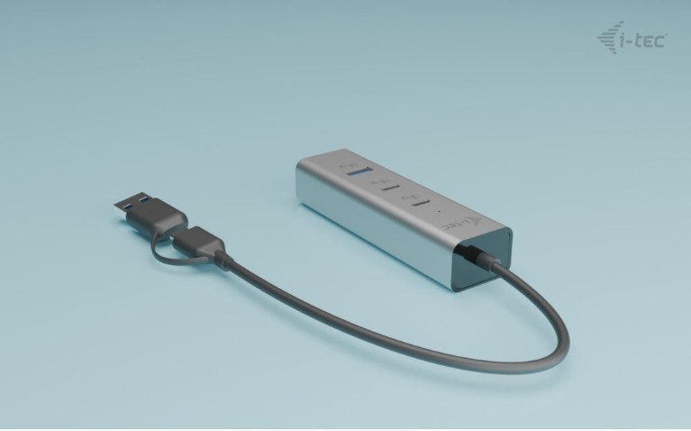Univerzalni kovinski polnilni HUB 2xUSB-C/2xUSB-A PD 85W 7