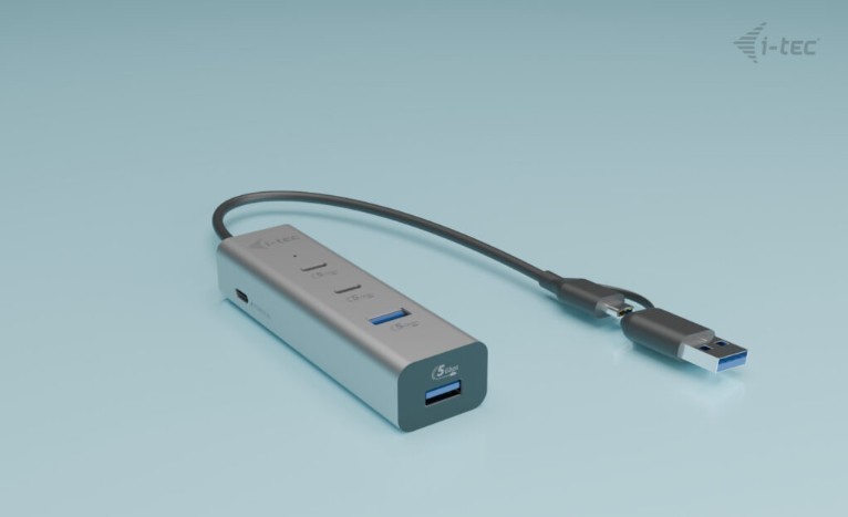 Univerzalni kovinski polnilni HUB 2xUSB-C/2xUSB-A PD 85W 8