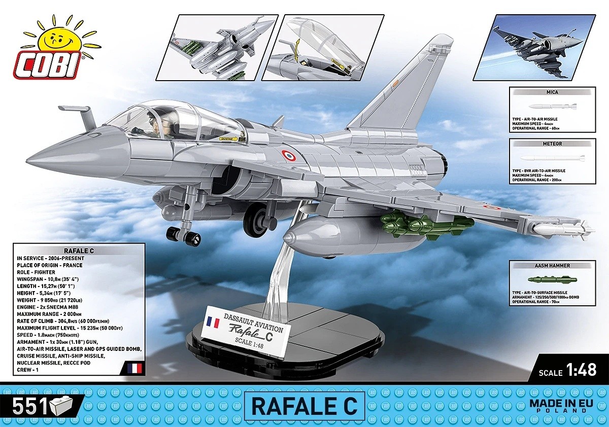 COBI Kocke Rafale C, 551 kock 3