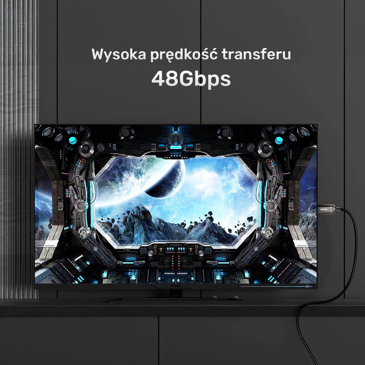 UNITEK OPTIČNI KABEL HDMI 2.1 AOC 8K 120HZ 5M - Odprta embalaža 2