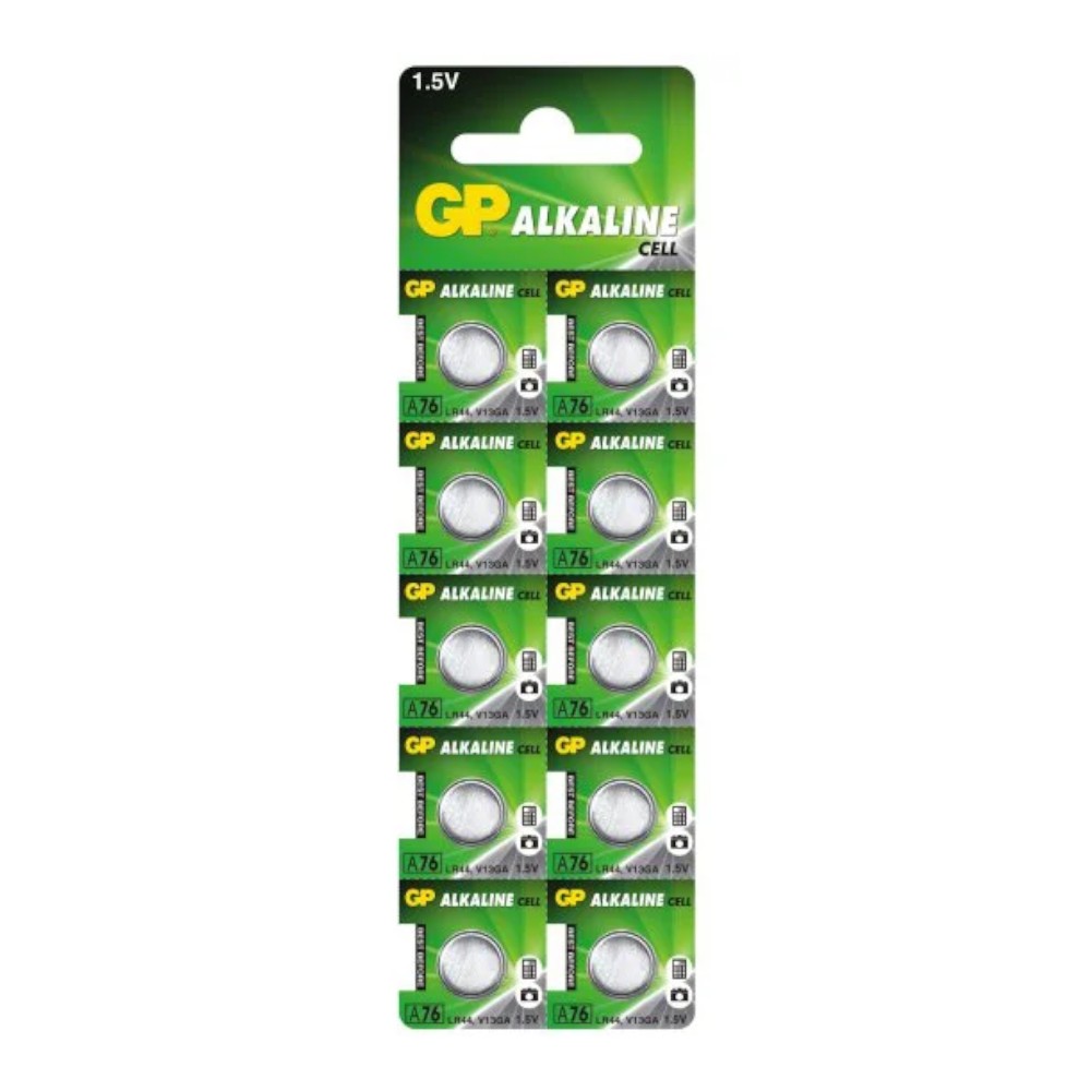Baterije GP A76/LR44 alkalne, 10 kom