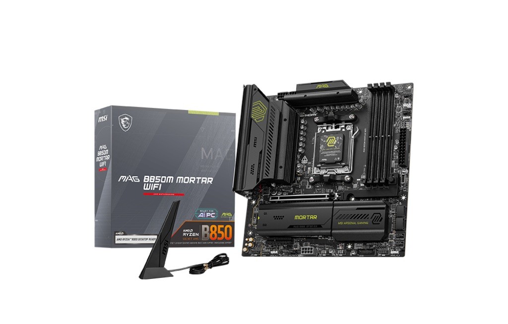 Matična plošča MSI MAG B850M MORTAR WIFI, AM5, mATX, 4x DDR5