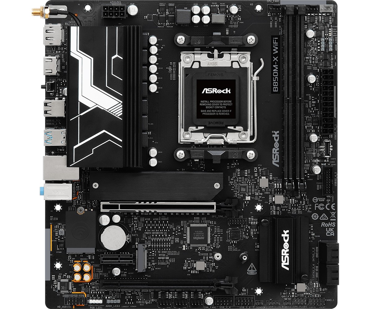 ASRock matična plošča B850M-X WIFI R2.0 AM5, 2xDDR5, M.2, USB-C, mATX 2