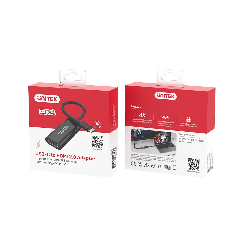 Adapter USB-C na HDMI 2.0 4K 60Hz 2