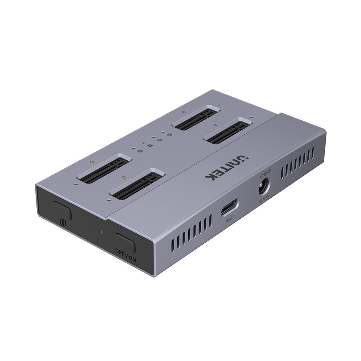 Klonirna postaja za 4x M.2 SSD diske, USB 4