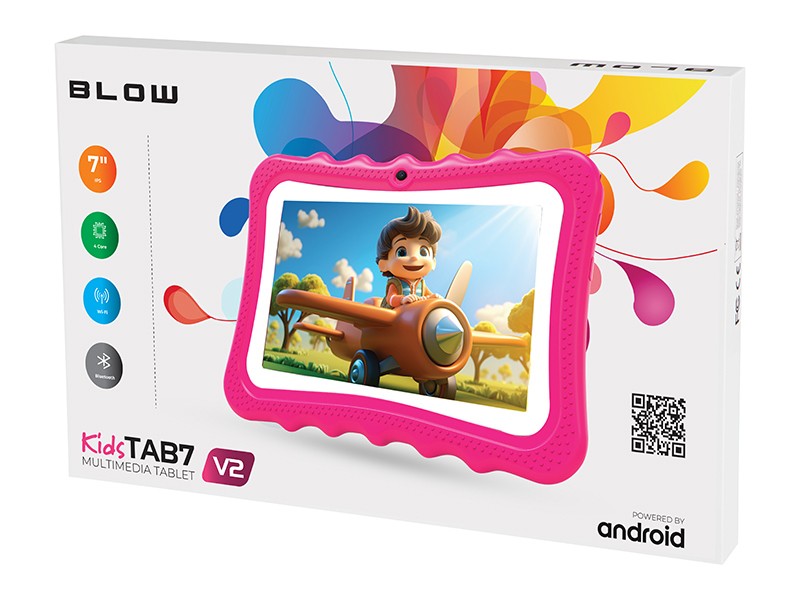 Otroški tablični računalnik KidsTAB7 V2, 4/32GB, roza etui 4