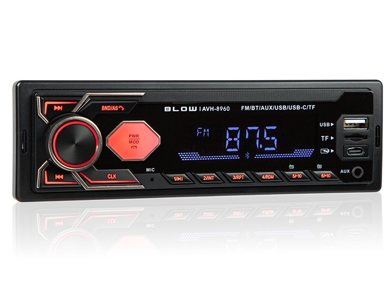 Avtoradio AVH-8960 1DIN, RDS, MP3/USB/microSD, Bluetooth, USB-C