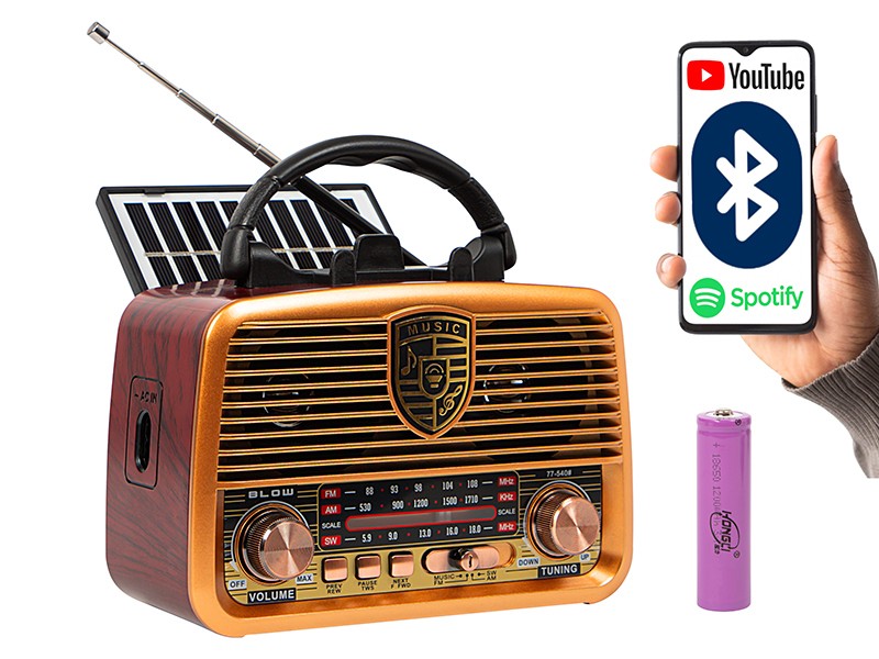 Prenosni radio RA10 AM/FM, Solarni