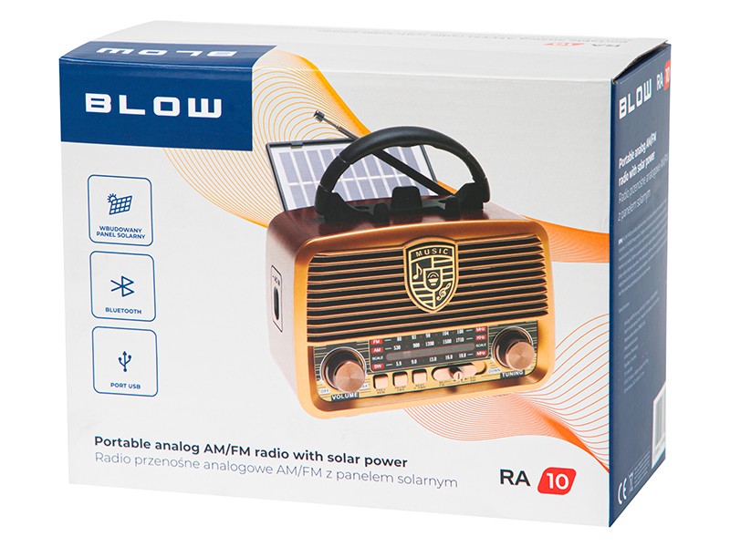 Prenosni radio RA10 AM/FM, Solarni 6
