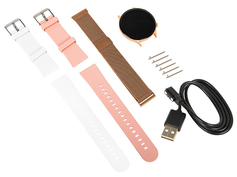 Pametna ura X19 Bluetooth, Roza 8