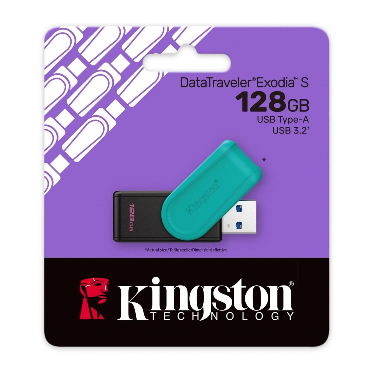 USB ključek Kingston Data Traveler Exodia S 128GB, USB 3.2 Gen1 3