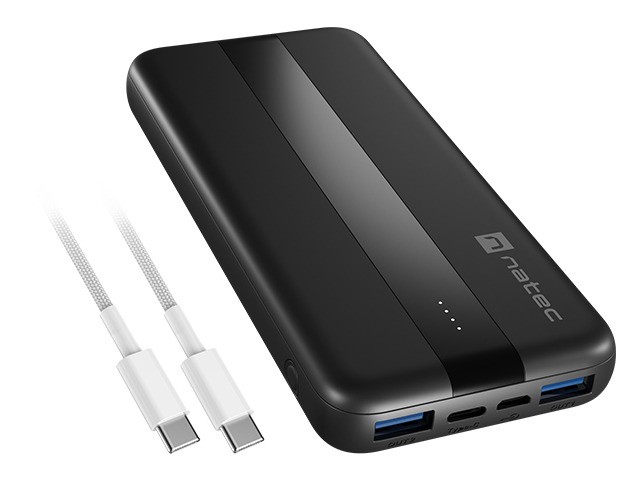 Prenosni polnilnik TREVI Slim Q V2, 18W/20W, 2xUSB-A, 1xUSB-C