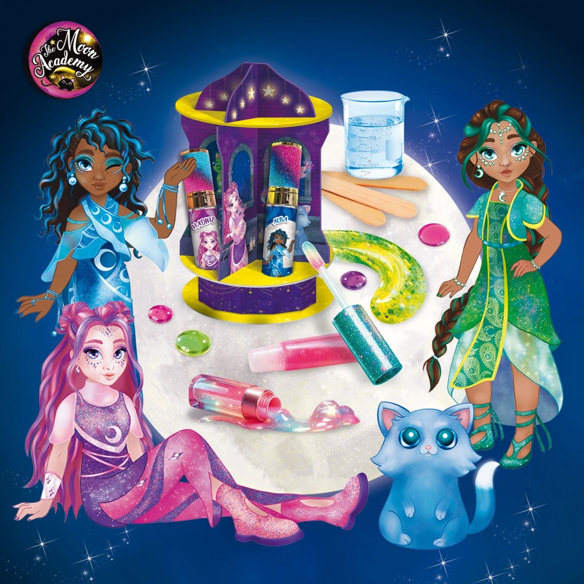 Set Moon Academy - Biseri za ustnice 'Nebula' 2