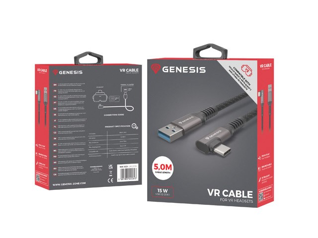 Kabel USB-C M -> USB-A M 3.2 GEN 1, 5m, 5Gb/s, PD15W 3