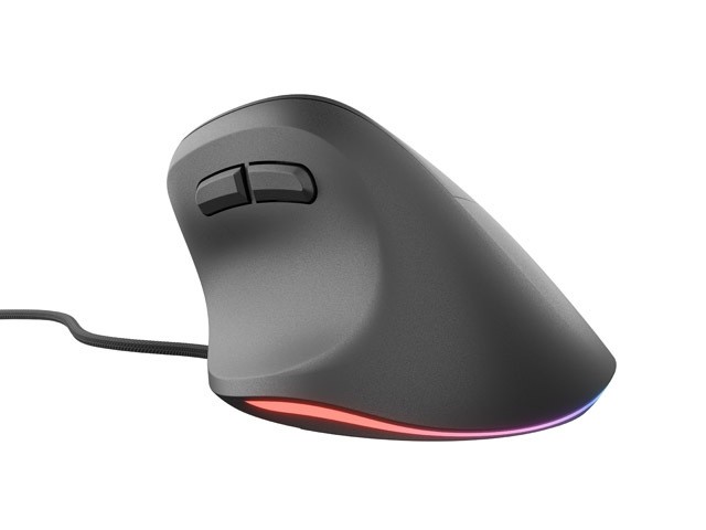 Vtična ergonomska miška CRAKE 2 PRO, 12800 DPI, črna 5