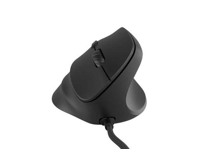Vtična ergonomska miška CRAKE 2 PRO, 12800 DPI, črna 8