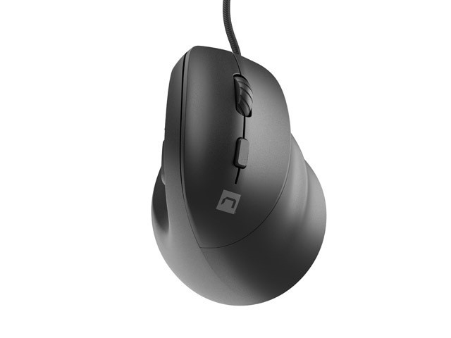 Vtična ergonomska miška CRAKE 2 PRO, 12800 DPI, črna