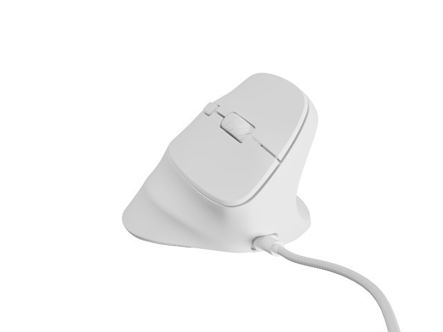Vtična ergonomska miška CRAKE 2 PRO, 12800 DPI, bela 2