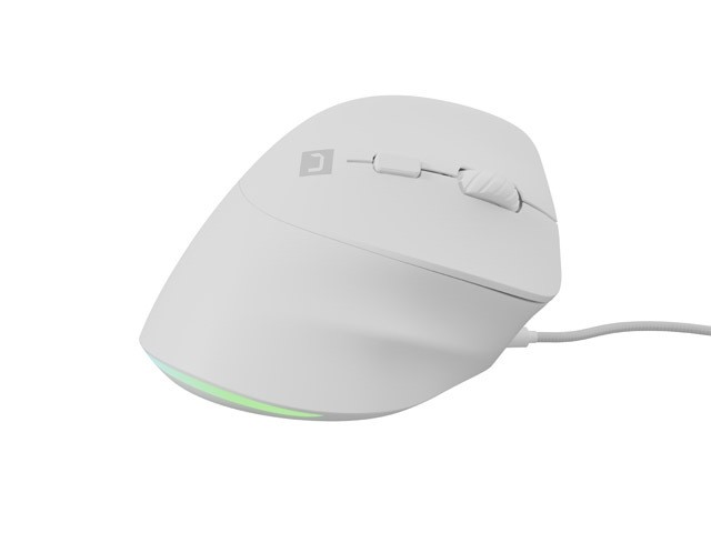 Vtična ergonomska miška CRAKE 2 PRO, 12800 DPI, bela 3