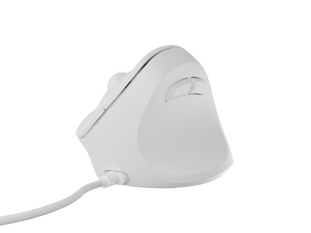 Vtična ergonomska miška CRAKE 2 PRO, 12800 DPI, bela 7