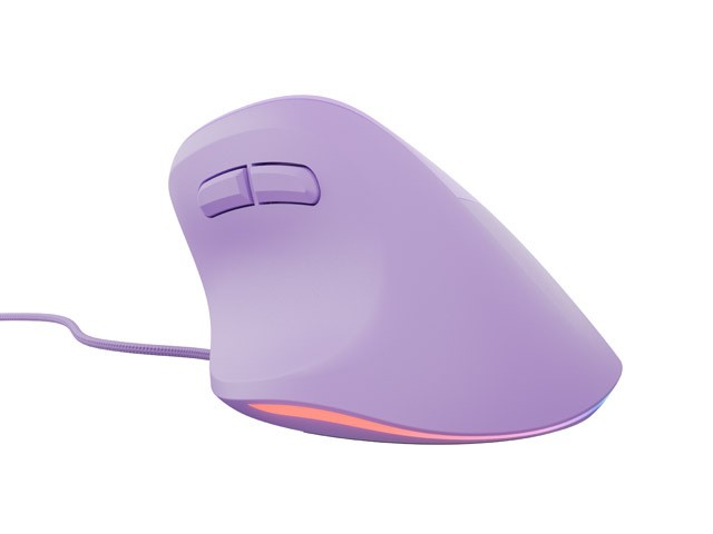 Vtična ergonomska miška CRAKE 2 PRO, 12800 DPI, lavendna 5