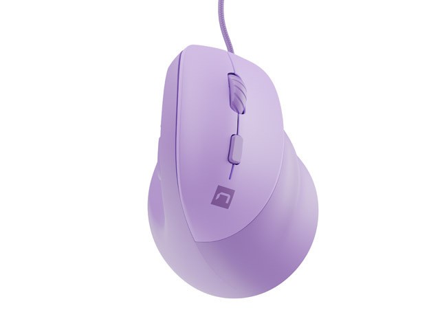 Vtična ergonomska miška CRAKE 2 PRO, 12800 DPI, lavendna