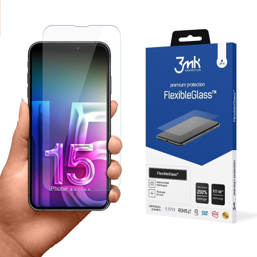 Hibridno steklo FlexibleGlass za iPhone 15 (6,1")