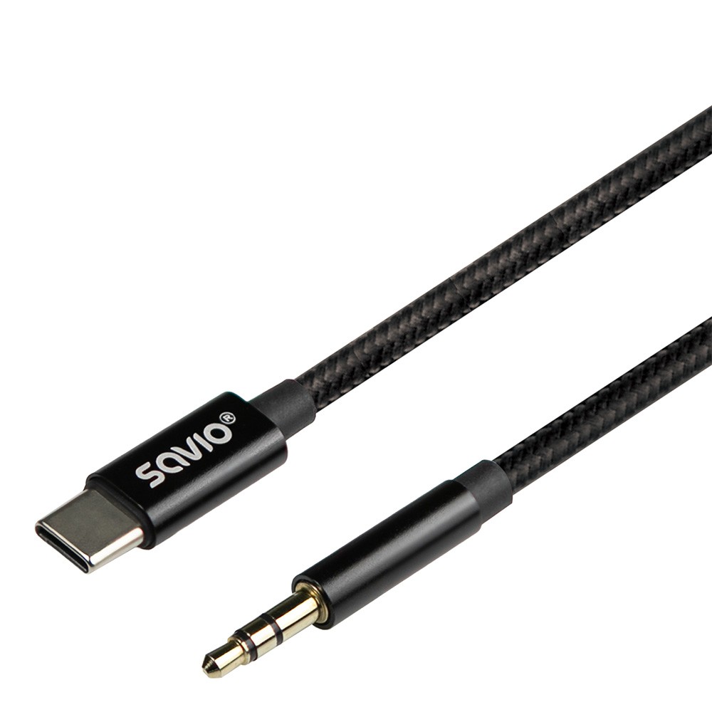 Kabel USB-C na mini-Jack CL-187, 1m