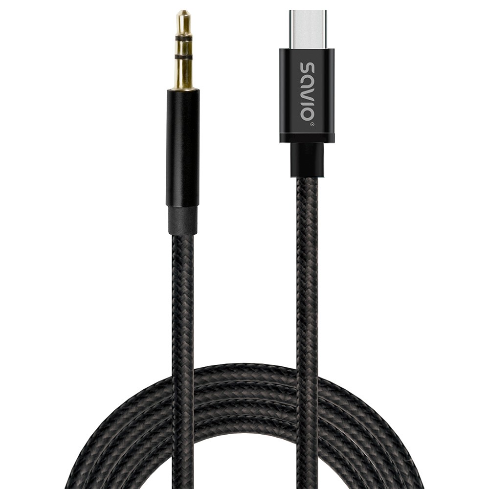 Kabel USB-C na mini-Jack CL-188, 2m 2