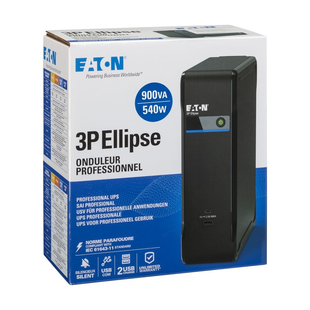 UPS napajalnik Ellipse 3P 900 USB DIN 8
