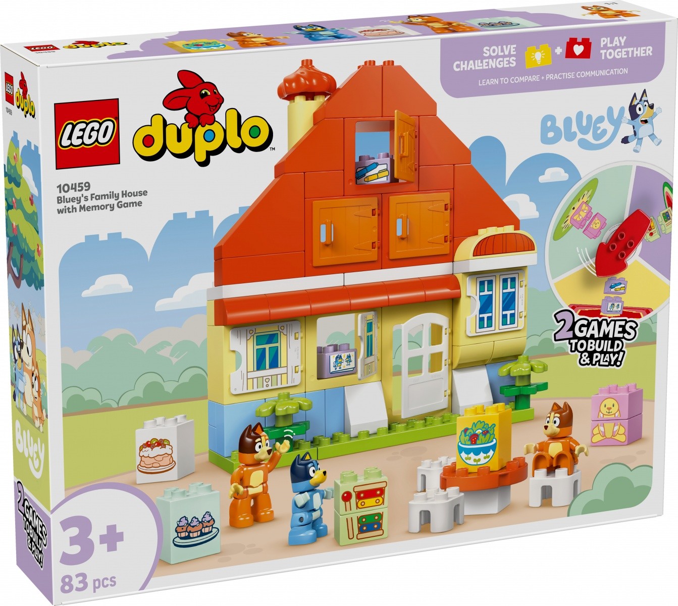 LEGO DUPLO Bluey 10459 Družinska hiša z igro spomina
